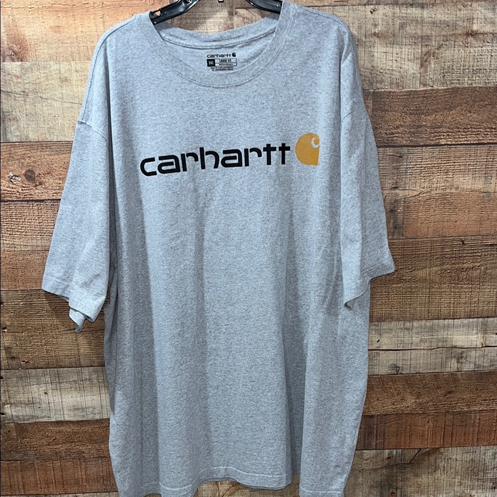 Carhartt Gray Short Sleeve Tee loose fit men's 3XL